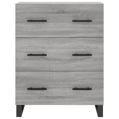 Credenza Grigio Sonoma 69,5x34x180 cm in Legno Multistrato - homemem39