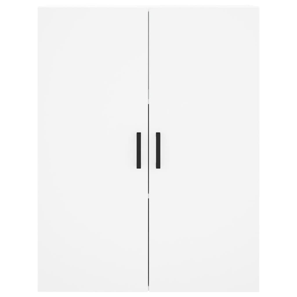 Credenza Bianca 69,5x34x180 cm in Legno Multistrato