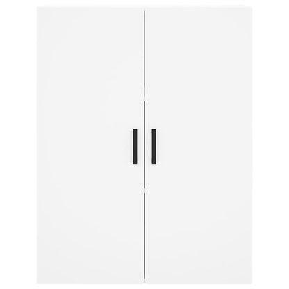 Credenza Bianca 69,5x34x180 cm in Legno Multistrato