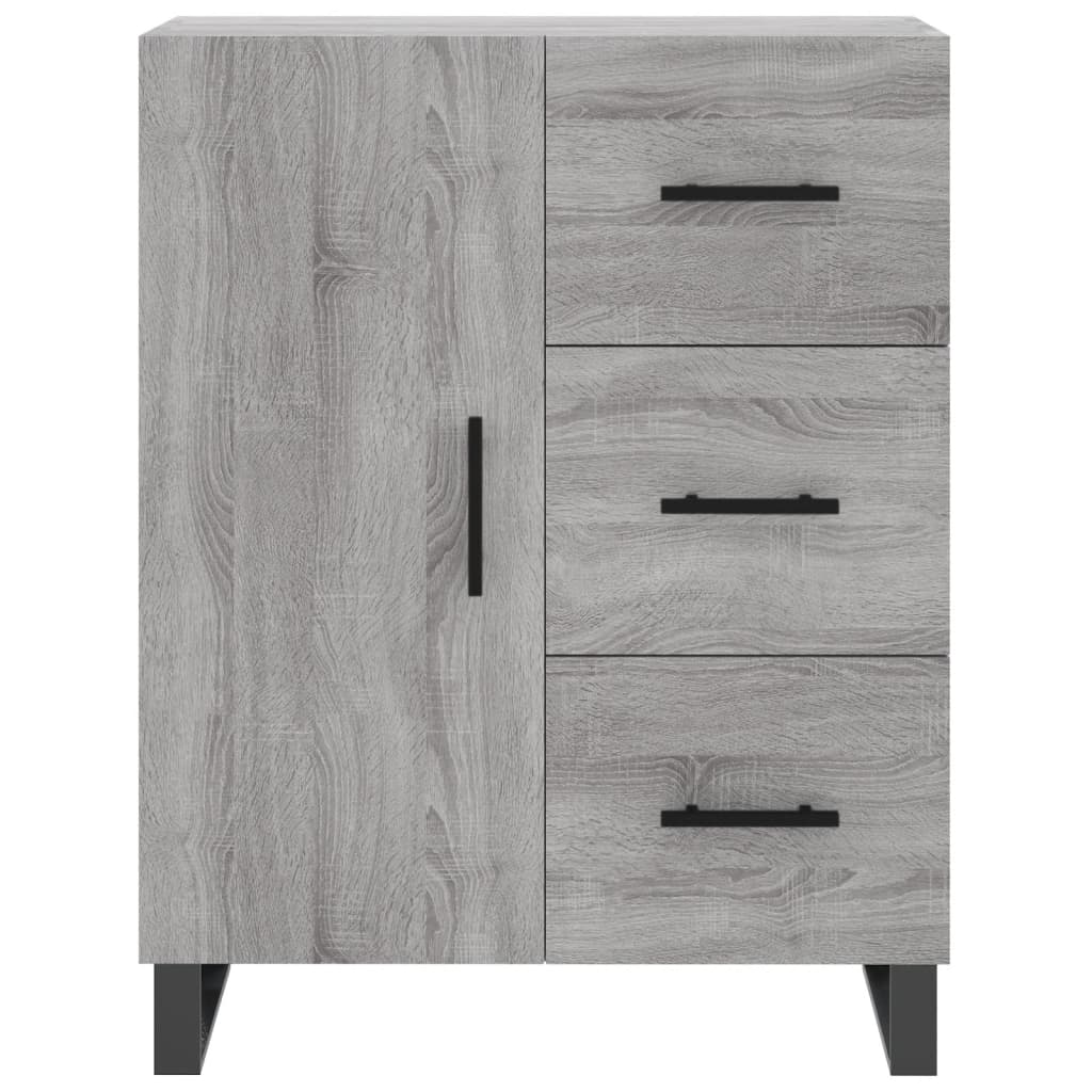 Credenza Grigio Sonoma 69,5x34x180 cm in Legno Multistrato - homemem39