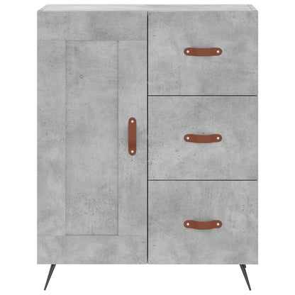 Credenza Grigio Cemento 69,5x34x180 cm in Legno Multistrato - homemem39