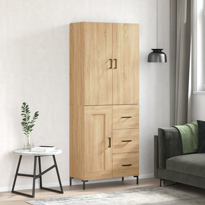 Credenza Rovere Sonoma 69,5x34x180 cm in Legno Multistrato - homemem39