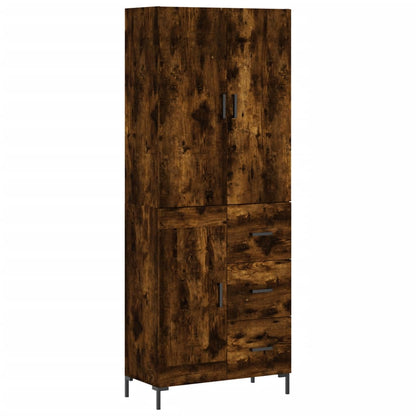 Credenza Rovere Fumo  69,5x34x180 cm in Legno Multistrato - homemem39