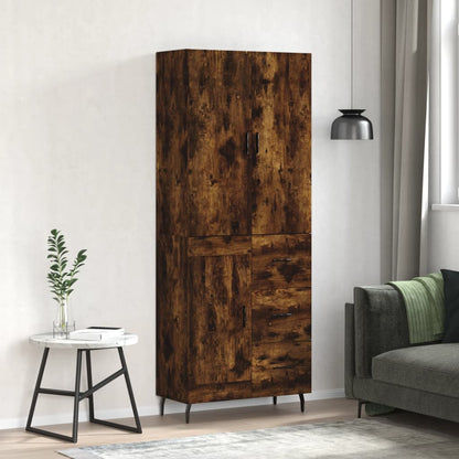 Credenza Rovere Fumo  69,5x34x180 cm in Legno Multistrato - homemem39