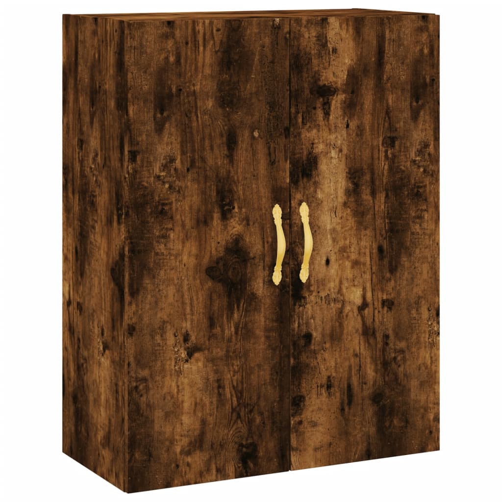 Credenza Rovere Fumo  69,5x34x180 cm in Legno Multistrato