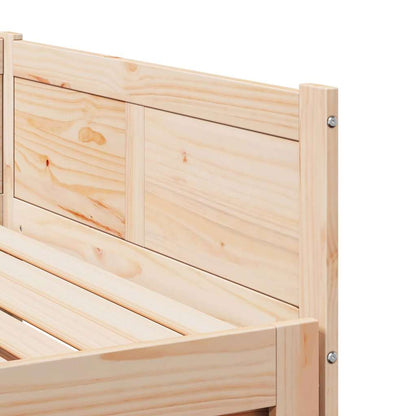 Letto Giorno Estraibile Marrone 203,5 x 184 x 56,5 cm