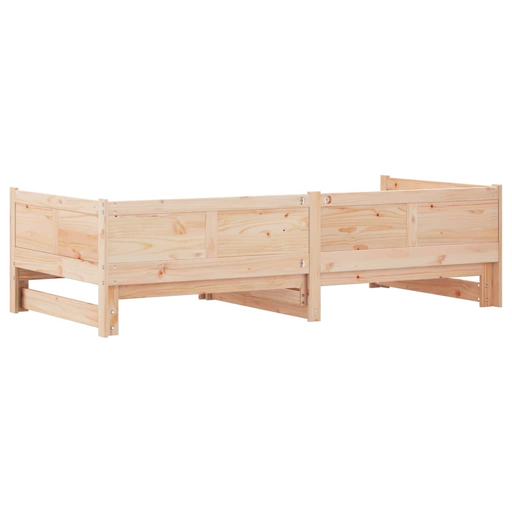 Letto Giorno Estraibile Marrone 203,5 x 184 x 56,5 cm