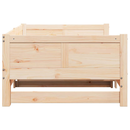 Letto Giorno Estraibile Marrone 203,5 x 184 x 56,5 cm