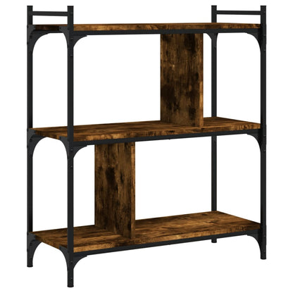 Libreria Rovere Fumo 3 Ripiani 76x32x88 cm Legno Multistrato | homemem39