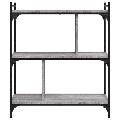 Libreria Grigio Sonoma 3 Ripiani 76x32x88 cm Legno Multistrato | homemem39