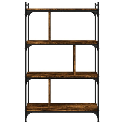 Libreria Rovere Fumo 4 Ripiani 76x32x123 cm Legno Multistrato | homemem39