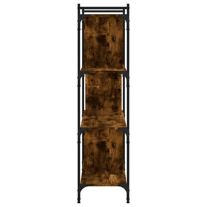 Libreria Rovere Fumo 4 Ripiani 76x32x123 cm Legno Multistrato | homemem39