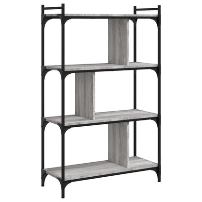 Libreria Grigio Sonoma 4 Ripiani 76x32x123 cm Legno Multistrato | homemem39