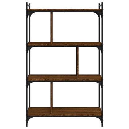 Libreria Rovere Marrone 4 Ripiani 76x32x123cm Legno Multistrato | homemem39