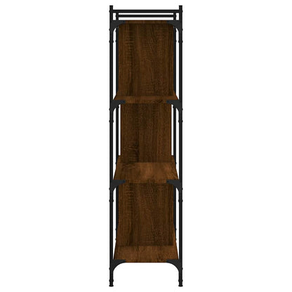 Libreria Rovere Marrone 4 Ripiani 76x32x123cm Legno Multistrato | homemem39