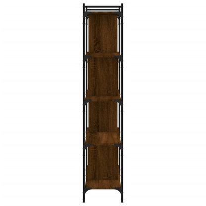 Libreria Rovere Marrone 5 Ripiani 76x32x158cm Legno Multistrato | homemem39