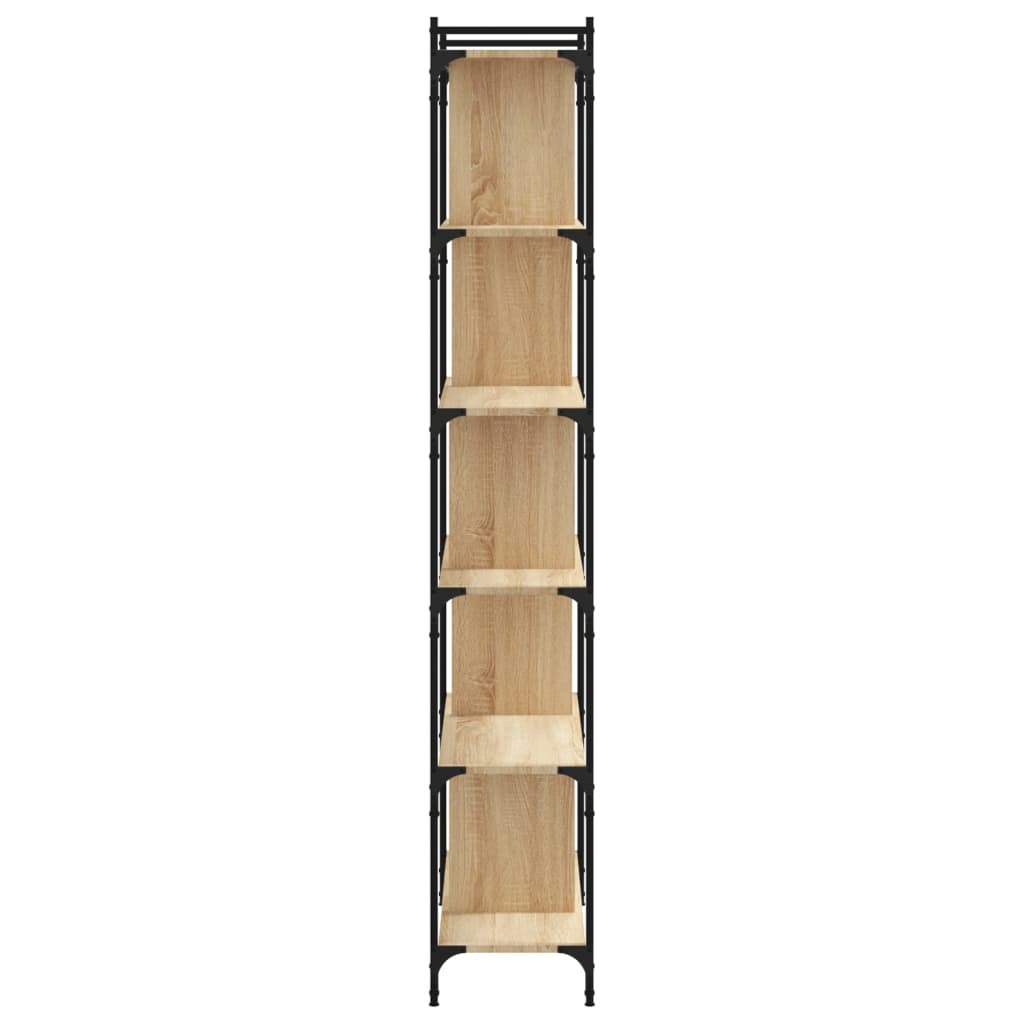 Libreria Rovere Sonoma 6 Ripiani 76x32x192 cm Legno Multistrato