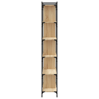 Libreria Rovere Sonoma 6 Ripiani 76x32x192 cm Legno Multistrato