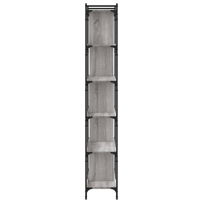 Libreria Grigio Sonoma 6 Ripiani 76x32x192 cm Legno Multistrato | homemem39