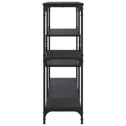 Tavolino Consolle Nero 103x32x95 cm in Legno Multistrato - homemem39