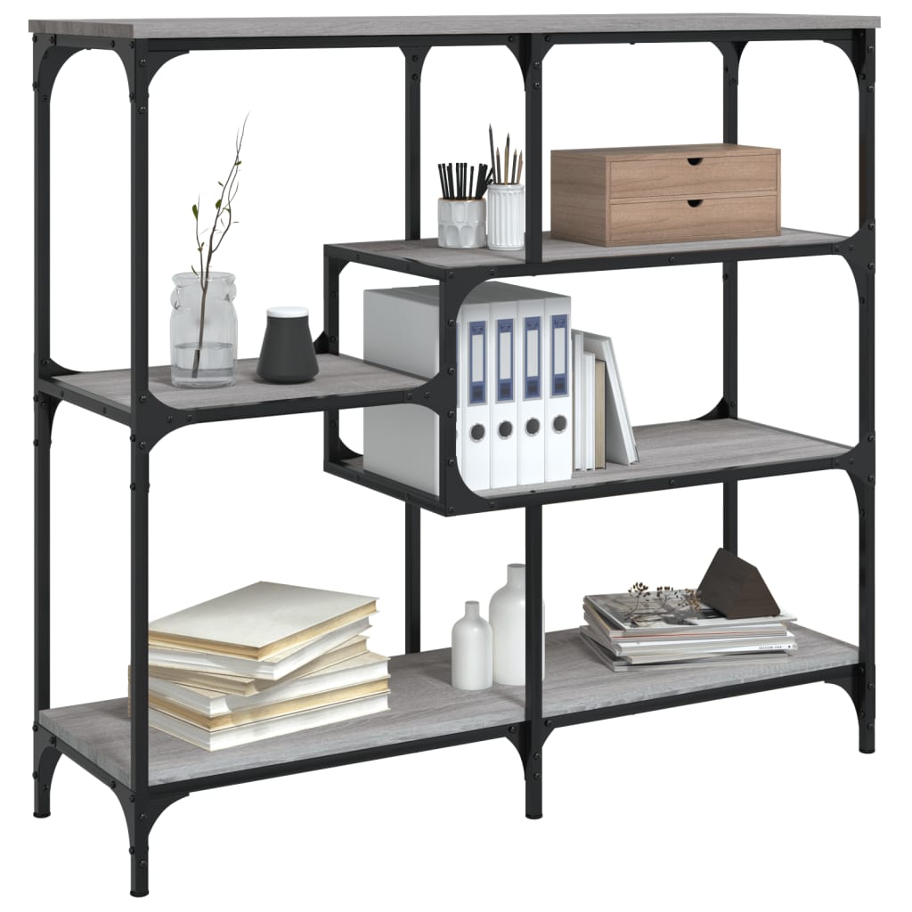 Tavolo Consolle Grigio Sonoma 103x32x95 cm in Legno Multistrato - homemem39