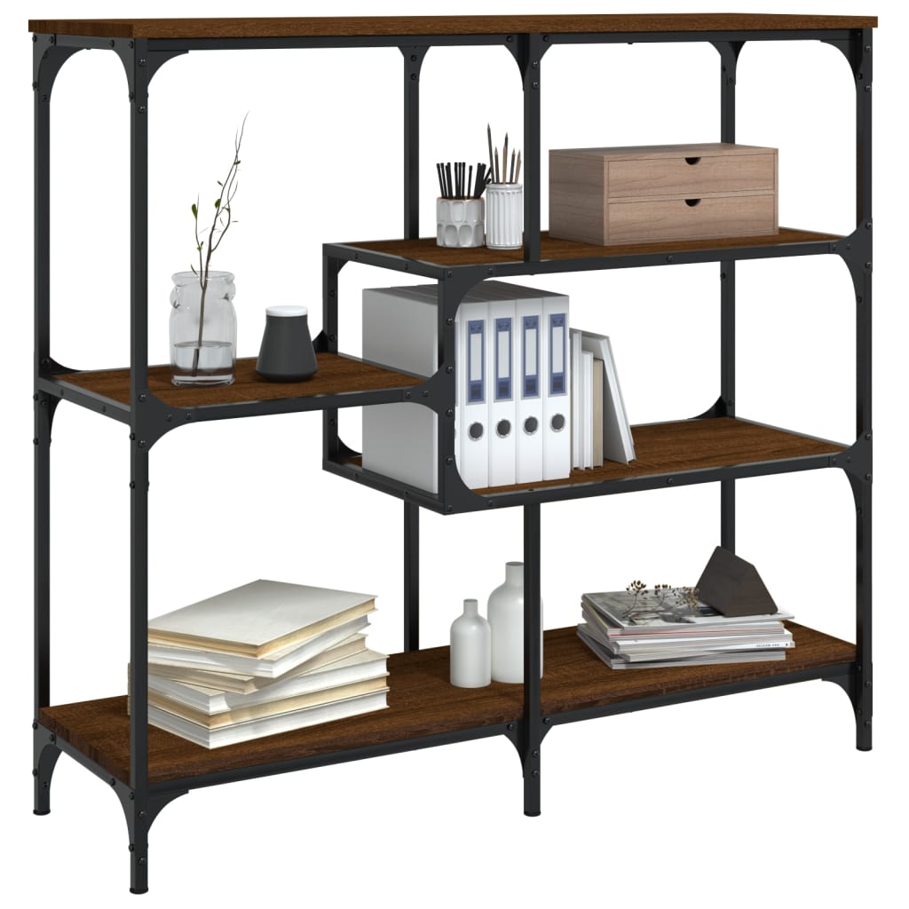 Tavolino Consolle Rovere Marrone 103x32x95 cm Legno Multistrato - homemem39