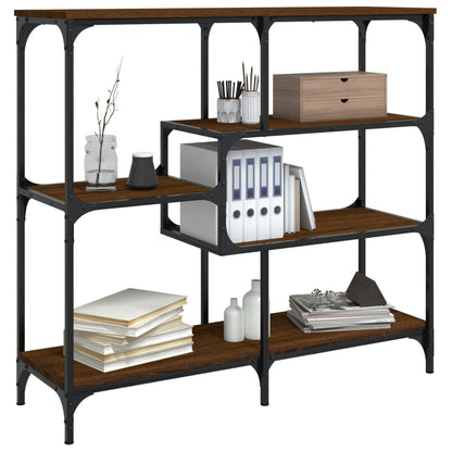 Tavolino Consolle Rovere Marrone 103x32x95 cm Legno Multistrato - homemem39