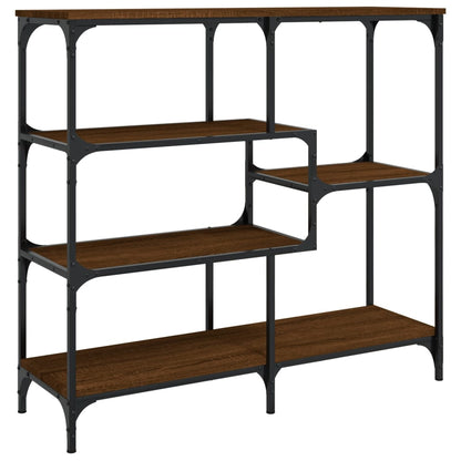 Tavolino Consolle Rovere Marrone 103x32x95 cm Legno Multistrato - homemem39