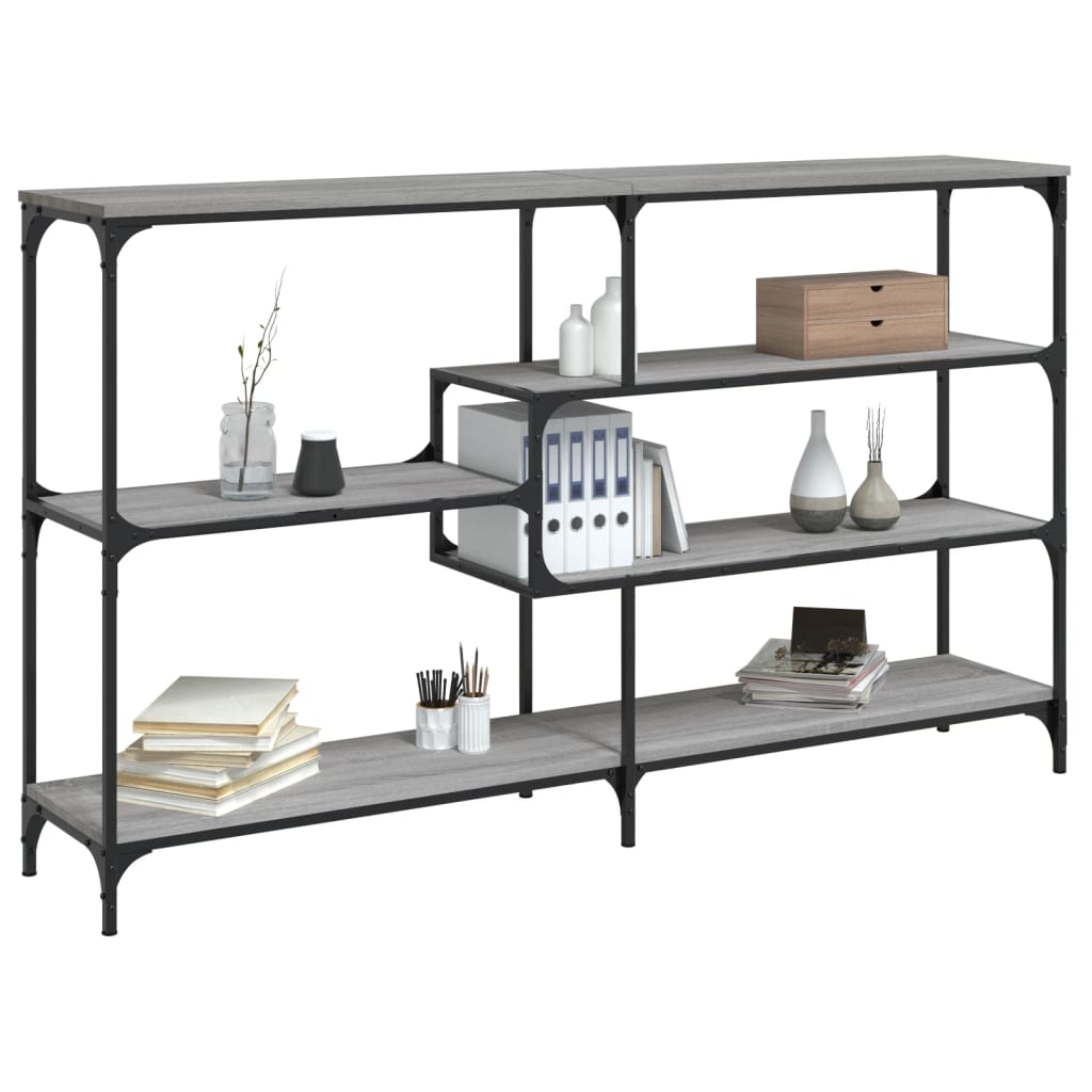 Tavolo Consolle Grigio Sonoma 160x32x95 cm in Legno Multistrato | homemem39