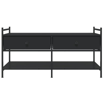 Tavolino da Salotto Nero 99x50x50 cm in Legno Multistrato | homemem39