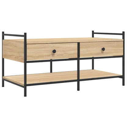 Tavolino da Salotto Rovere Sonoma 99x50x50cm Legno Multistrato | homemem39