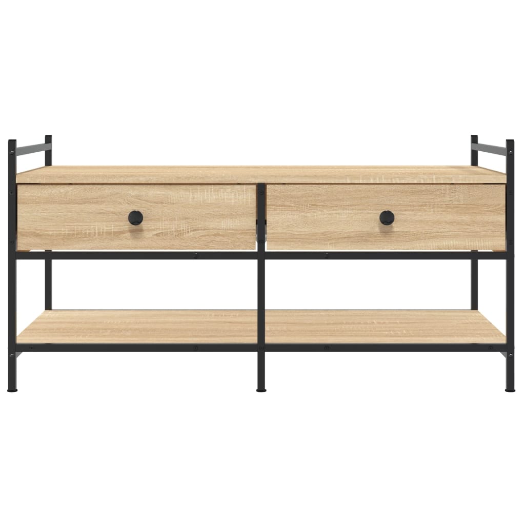 Tavolino da Salotto Rovere Sonoma 99x50x50cm Legno Multistrato | homemem39
