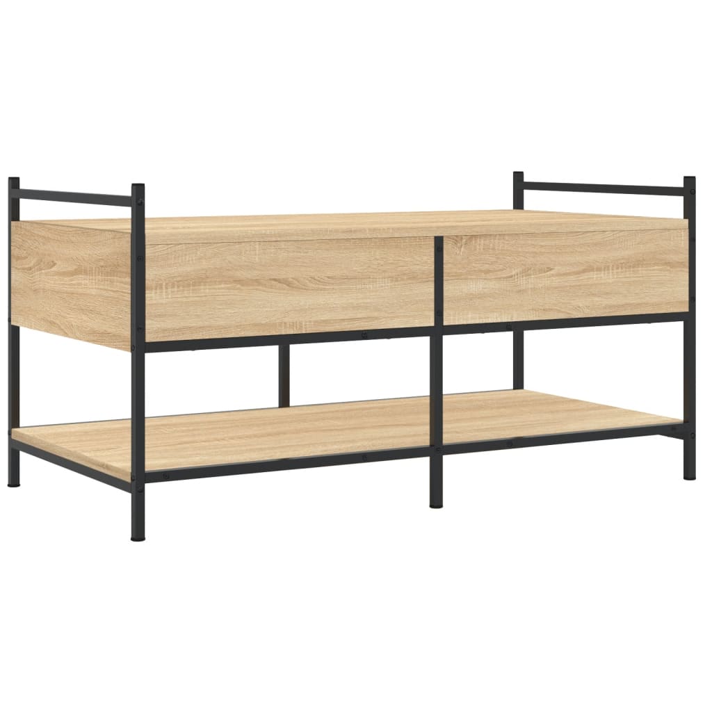 Tavolino da Salotto Rovere Sonoma 99x50x50cm Legno Multistrato | homemem39