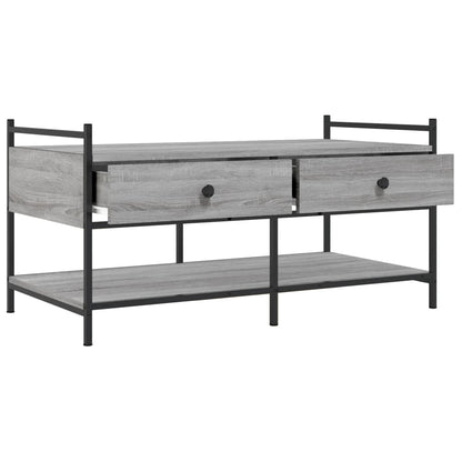 Tavolino da Salotto Grigio Sonoma 99x50x50 cm Legno Multistrato | homemem39