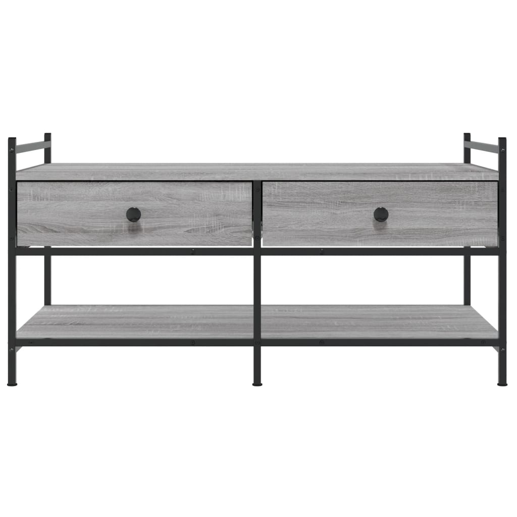 Tavolino da Salotto Grigio Sonoma 99x50x50 cm Legno Multistrato | homemem39