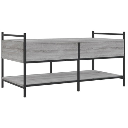 Tavolino da Salotto Grigio Sonoma 99x50x50 cm Legno Multistrato