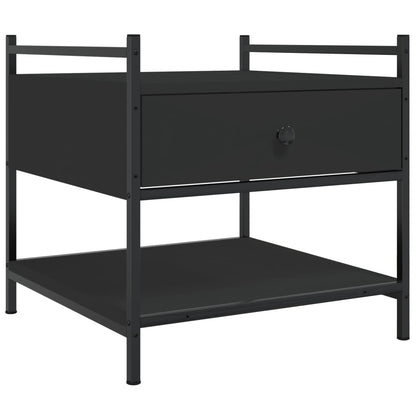 Tavolino da Salotto Nero 50x50x50 cm in Legno Multistrato | homemem39