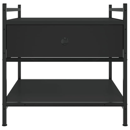 Tavolino da Salotto Nero 50x50x50 cm in Legno Multistrato | homemem39
