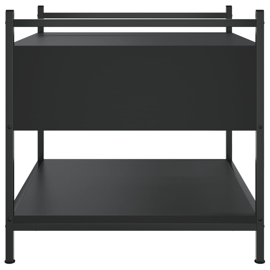Tavolino da Salotto Nero 50x50x50 cm in Legno Multistrato | homemem39