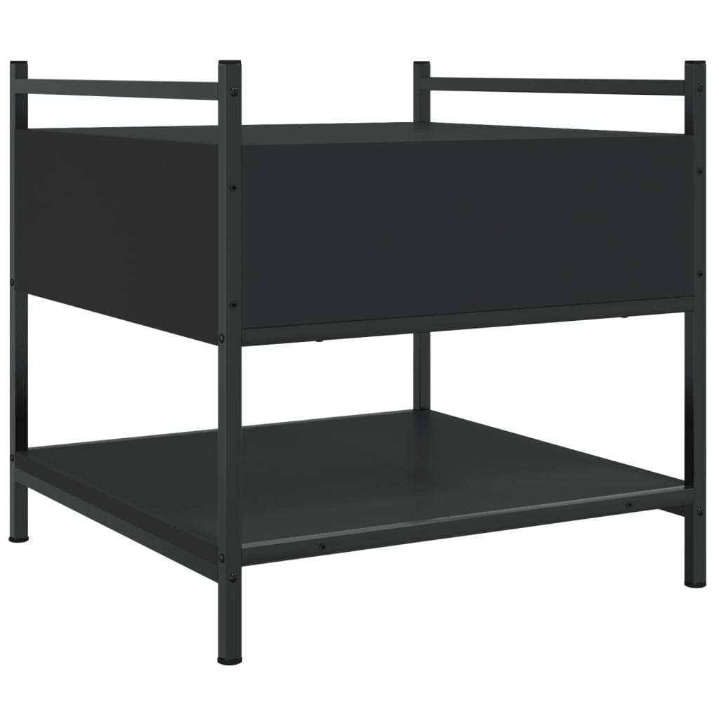 Tavolino da Salotto Nero 50x50x50 cm in Legno Multistrato | homemem39