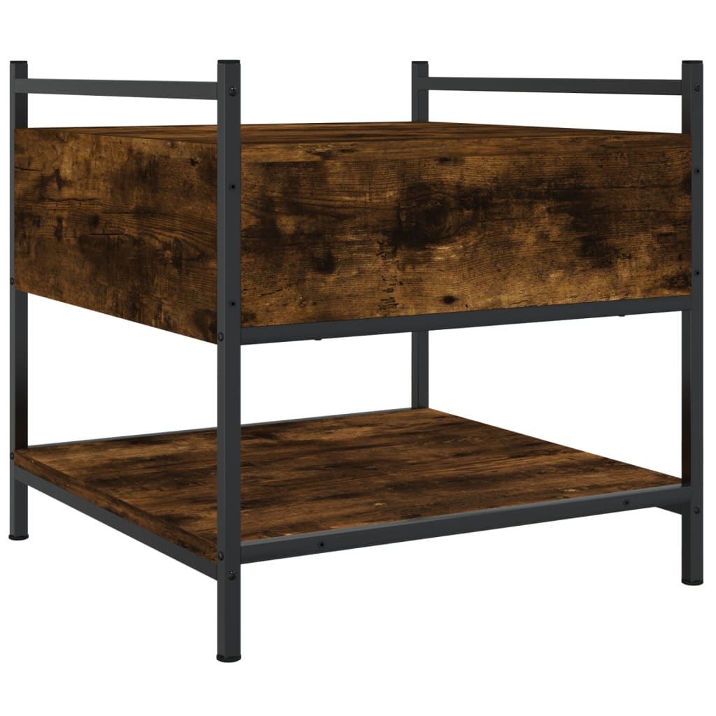 Tavolino da Salotto Rovere Fumo 50x50x50 cm Legno Multistrato | homemem39