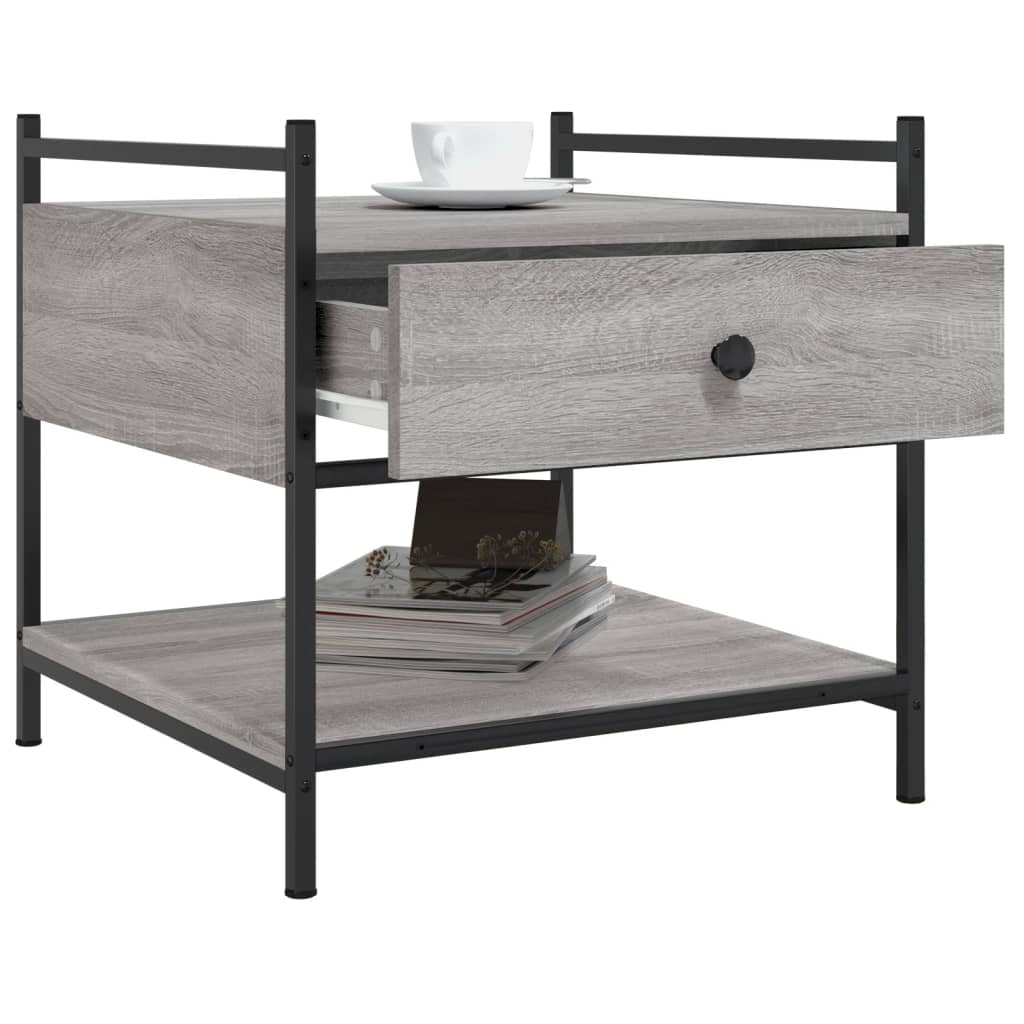 Tavolino da Salotto Grigio Sonoma 50x50x50 cm Legno Multistrato