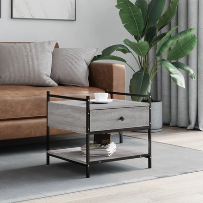 Tavolino da Salotto Grigio Sonoma 50x50x50 cm Legno Multistrato | homemem39