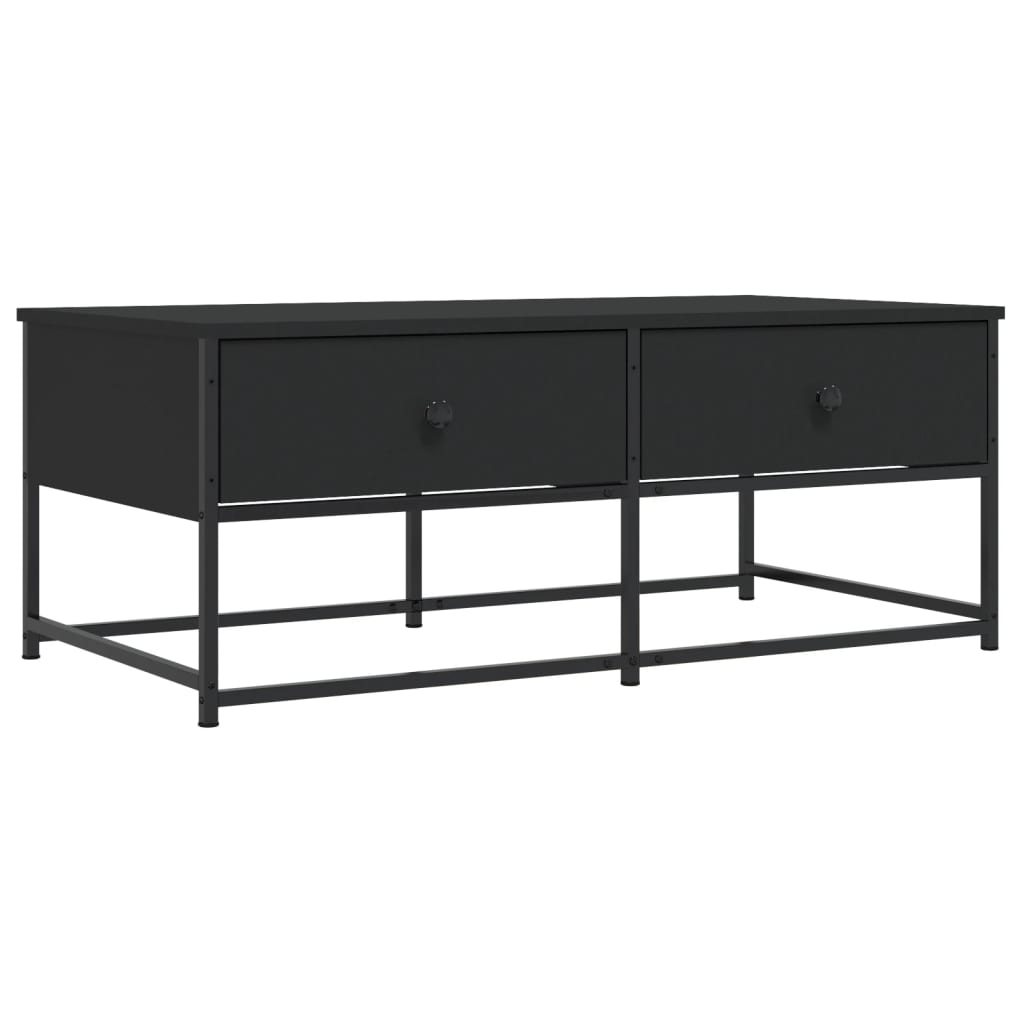 Tavolino da Salotto Nero 100x51x40 cm in Legno Multistrato | homemem39