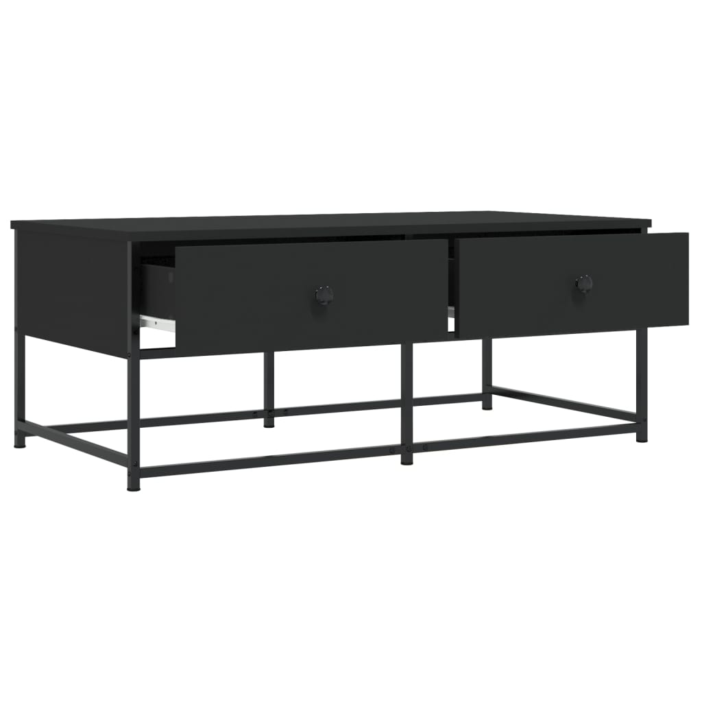 Tavolino da Salotto Nero 100x51x40 cm in Legno Multistrato | homemem39