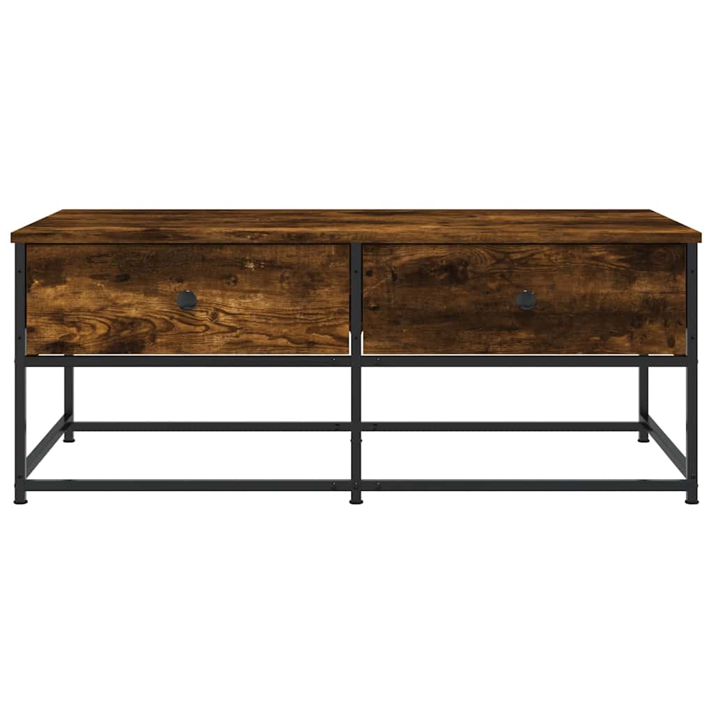 Tavolino da Salotto Rovere Fumo 100x51x40 cm Legno Multistrato | homemem39