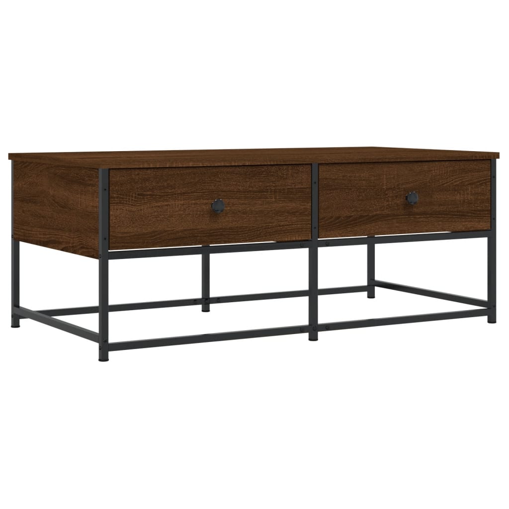 Tavolino Salotto Rovere Marrone 100x51x40 cm Legno Multistrato | homemem39