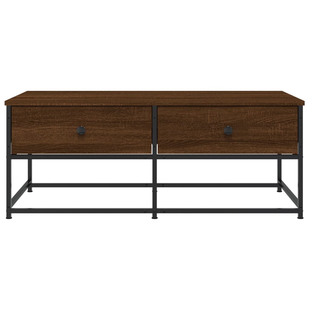 Tavolino Salotto Rovere Marrone 100x51x40 cm Legno Multistrato | homemem39