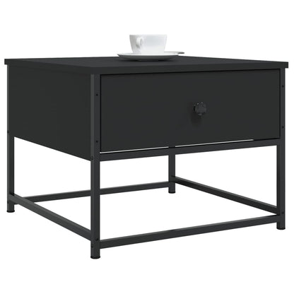 Tavolino da Salotto Nero 51x51x40 cm in Legno Multistrato | homemem39