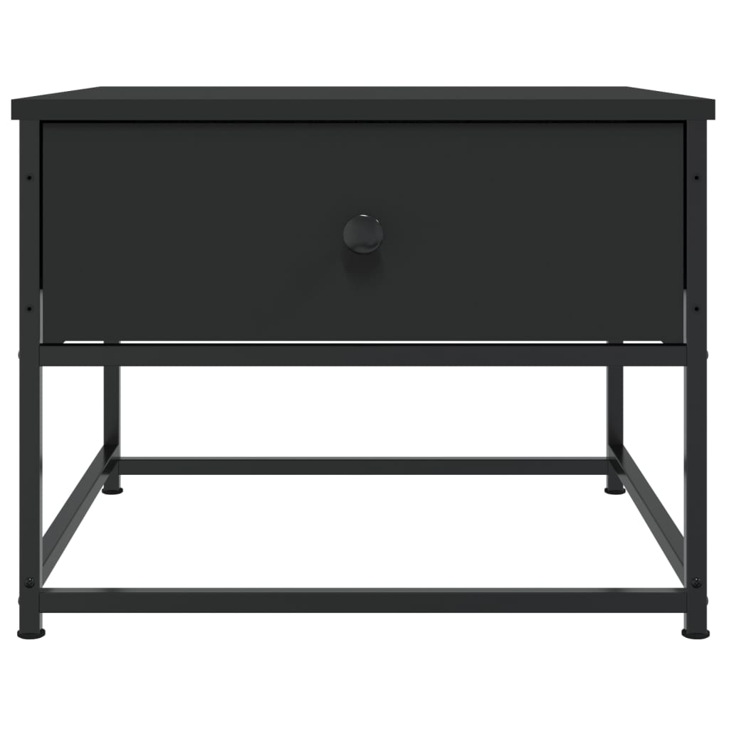 Tavolino da Salotto Nero 51x51x40 cm in Legno Multistrato | homemem39